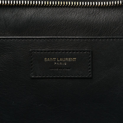 Saint Laurent Calfskin Suede Small Monogram Downtown Cabas Black 6 of 10