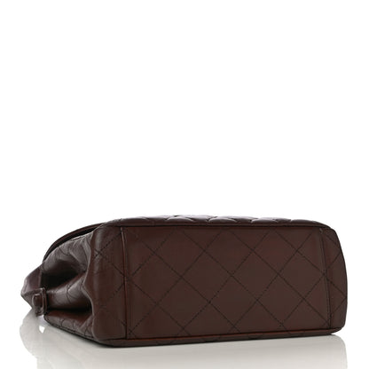 Chanel Lambskin Quilted Small Single Flap Brown 3 of 14