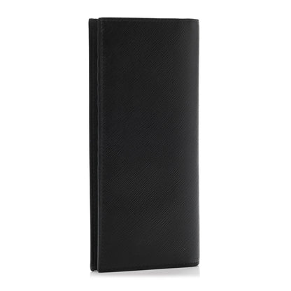 Prada Saffiano Muticolor Flap Wallet Black 2 of 4