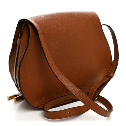 Chloe Calfskin Medium Marcie Round Crossbody Bag Tan 3 of 10