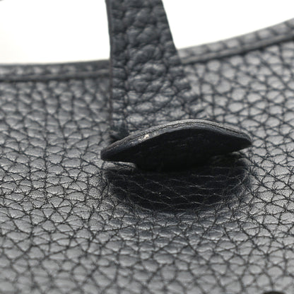 Hermes Taurillon Clemence Evelyne TPM Black 10 of 13