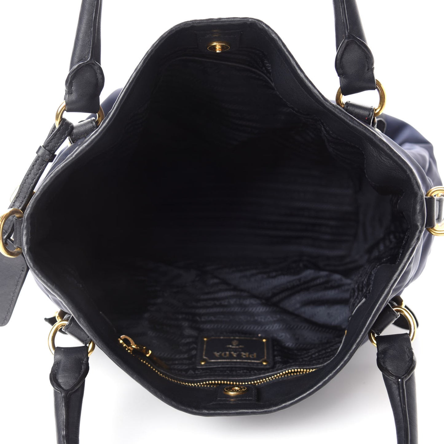 Tessuto Nylon Vitello Daino Tote Baltico