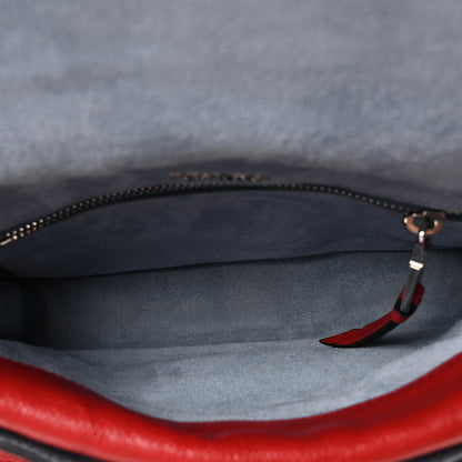 Prada Glace Calf Studded Etiquette Flap Fuoco Astrale 5 of 9