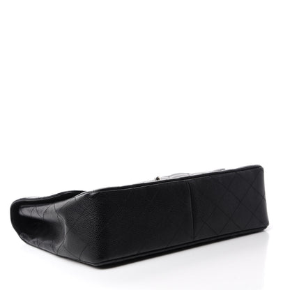Chanel Caviar Quilted Jumbo Single Flap Black 4 of 11