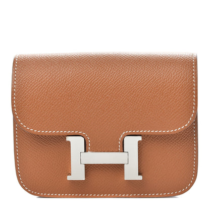 Hermes Epsom Constance Slim Wallet Gold 1 of 8