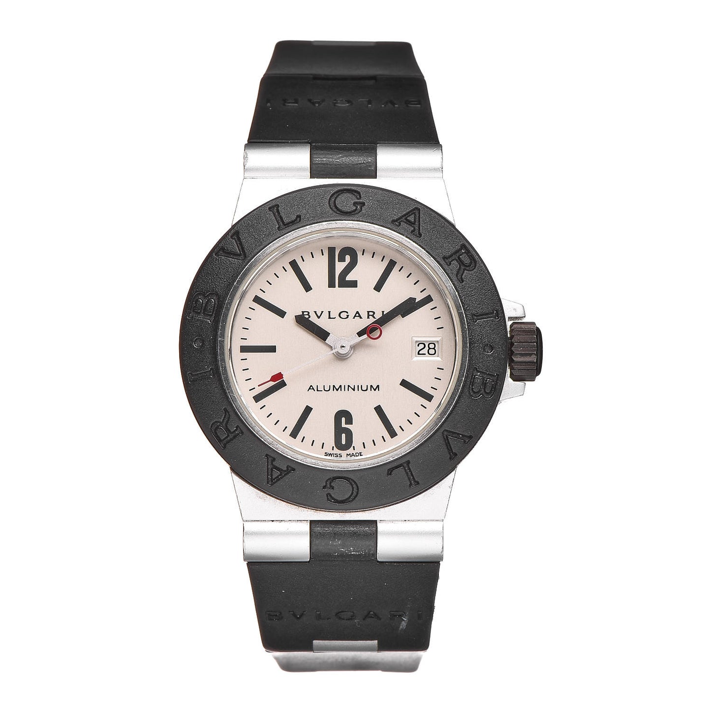 Aluminum Rubber 29mm Diagono Quartz Watch