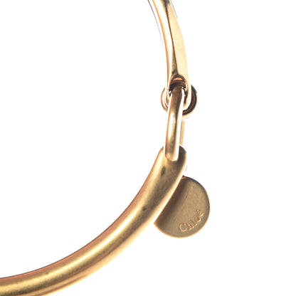 Chloe Metallic Calfskin Small Nile Bracelet Bag Gold 10 of 13