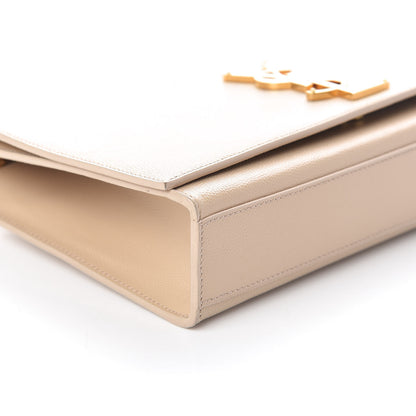 Saint Laurent Grain De Poudre Medium Monogram Kate Satchel Nude Powder 12 of 13