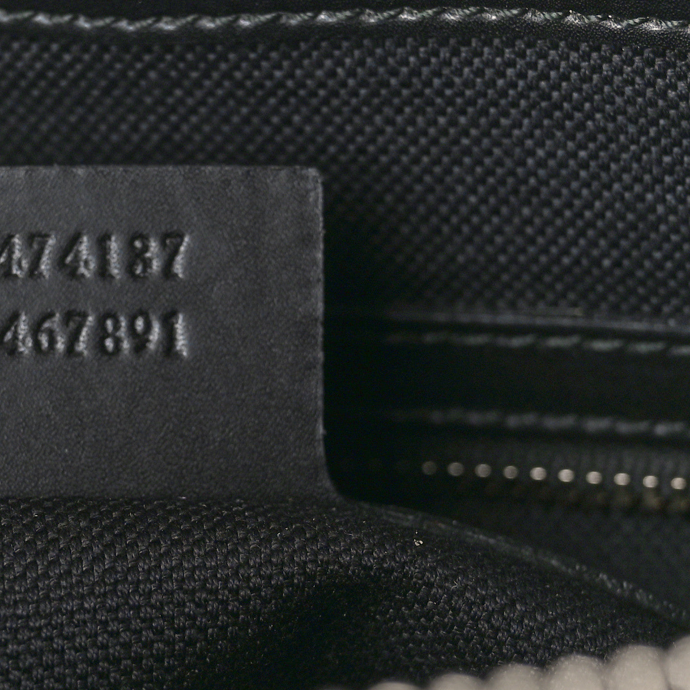 GG Supreme Monogram Appia Calfskin Web Flat Messenger Bag Black Grey