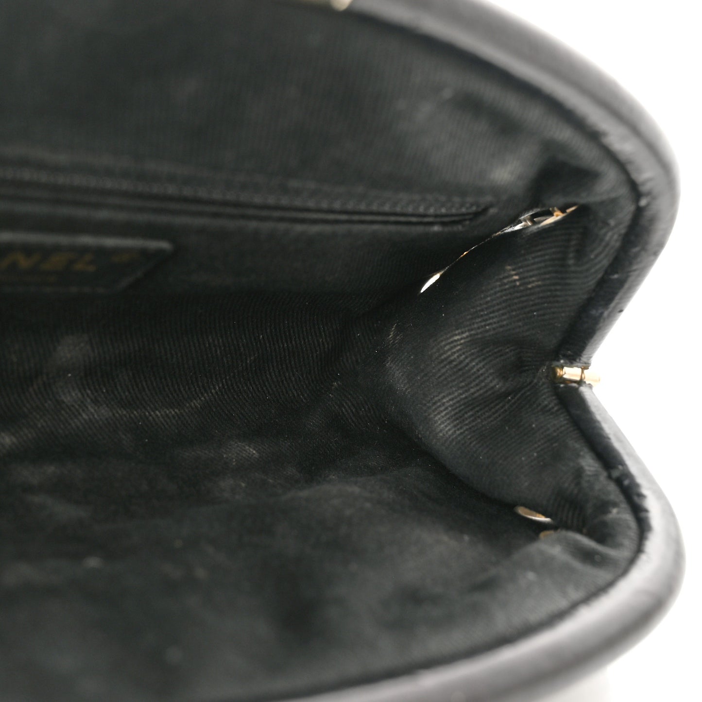 Calfskin Square Quilted Grommet Embellished Piercing Chic Clutch Black