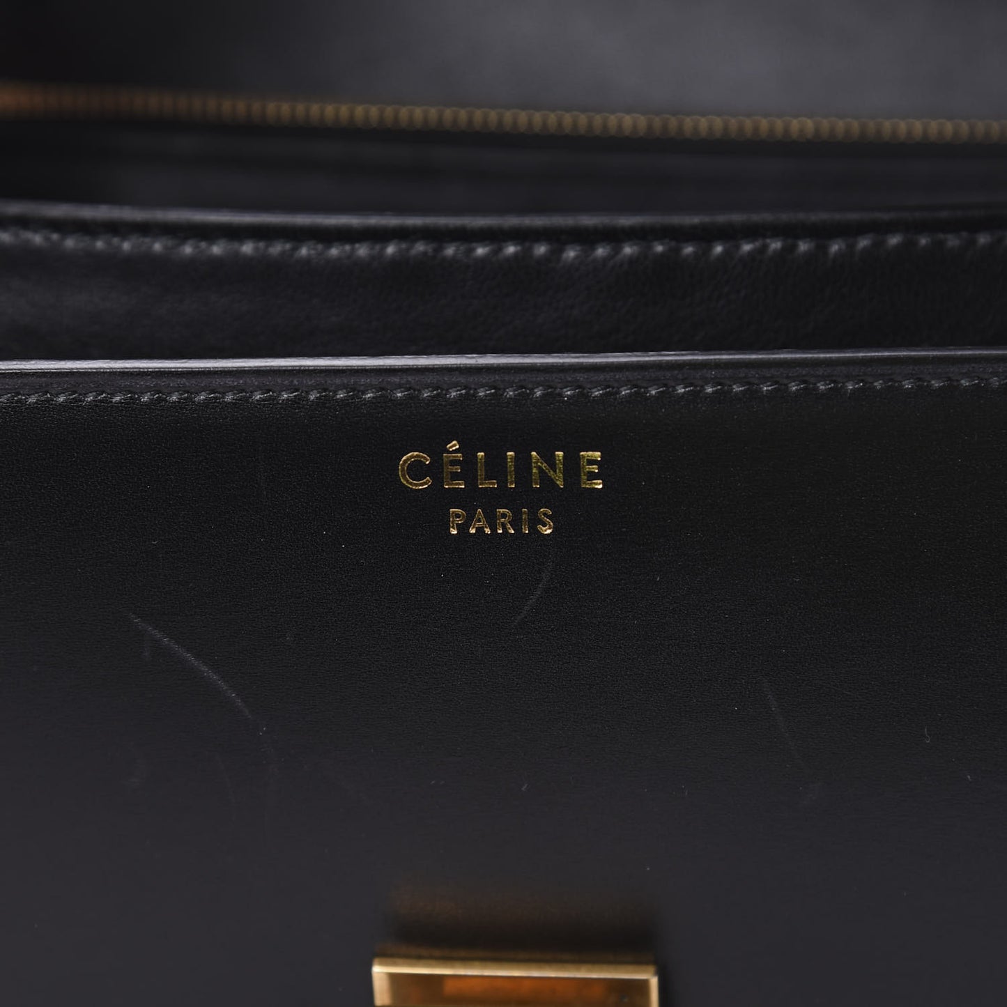 Box Calfskin Medium Classic Box Flap Bag Black