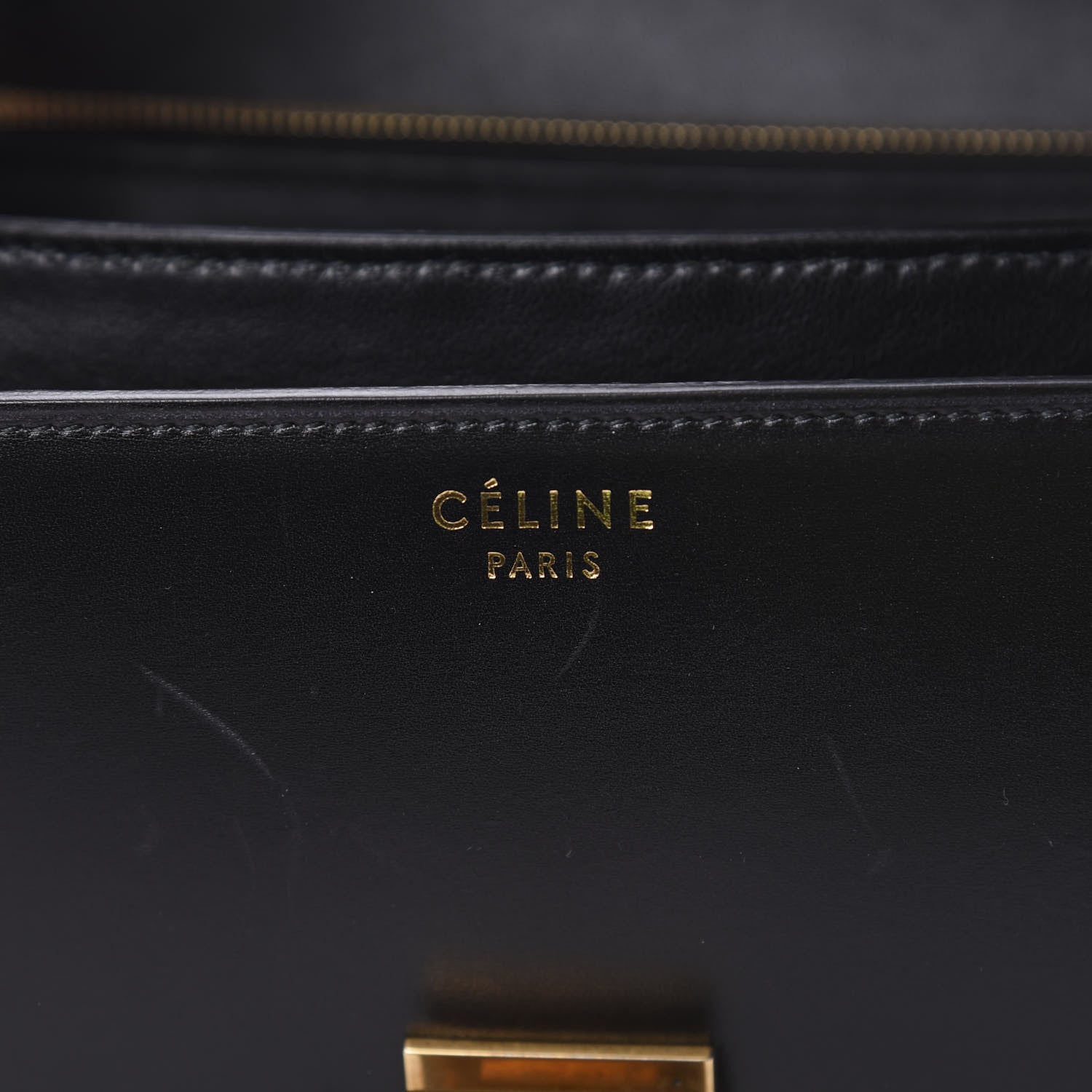 Celine Box Calfskin Medium Classic Box Flap Bag Black 7 of 17