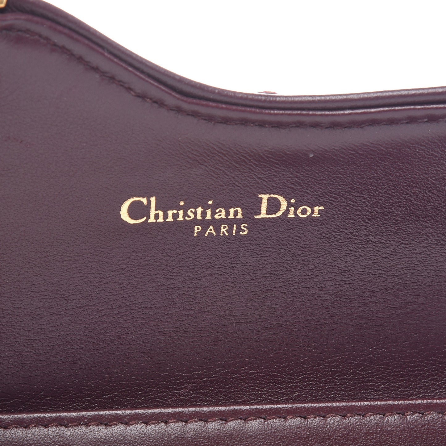 Oblique Saddle Card Holder Bordeaux