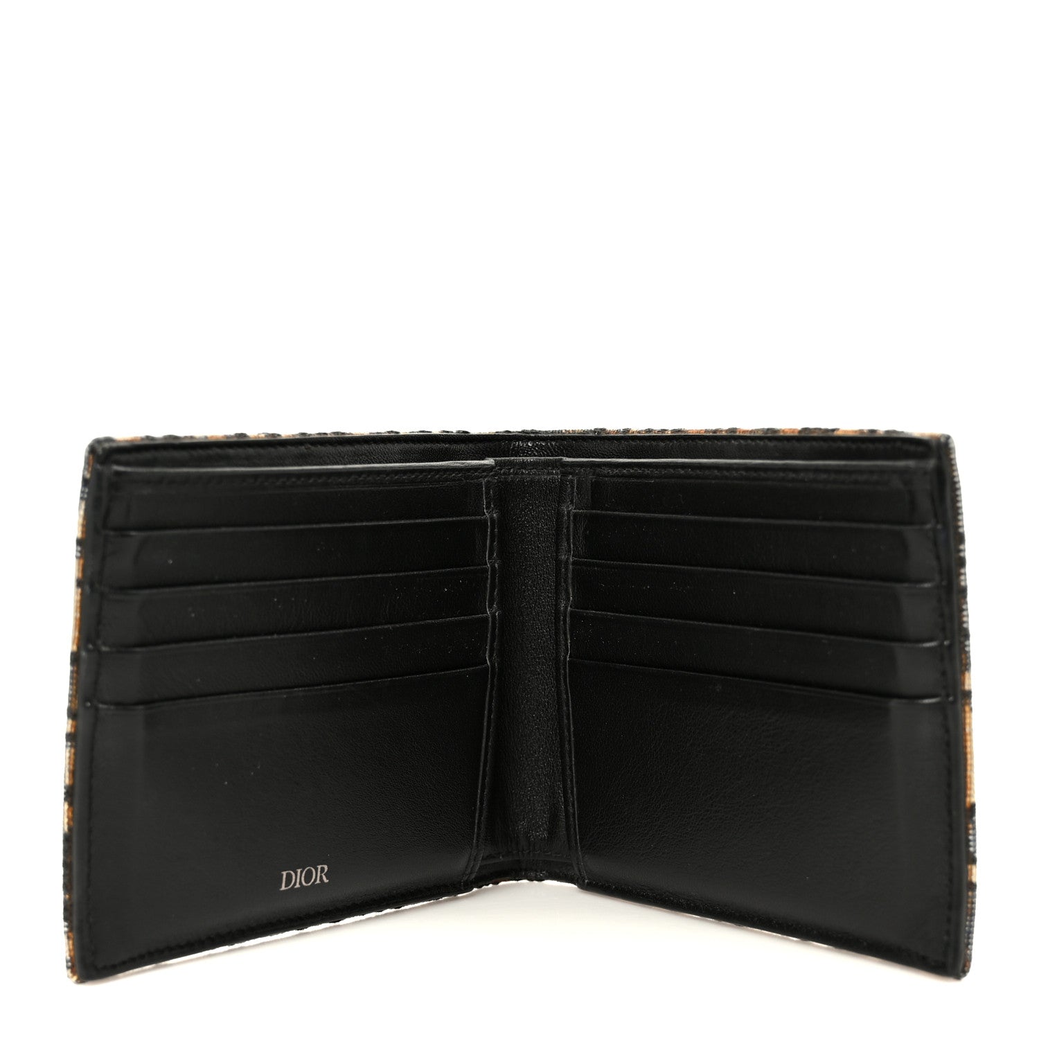 Christian Dior Oblique Compact Wallet Blue 7 of 12
