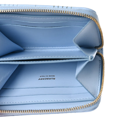 Burberry Lambskin Quilted Lola Wallet Pale Blue 5 of 9