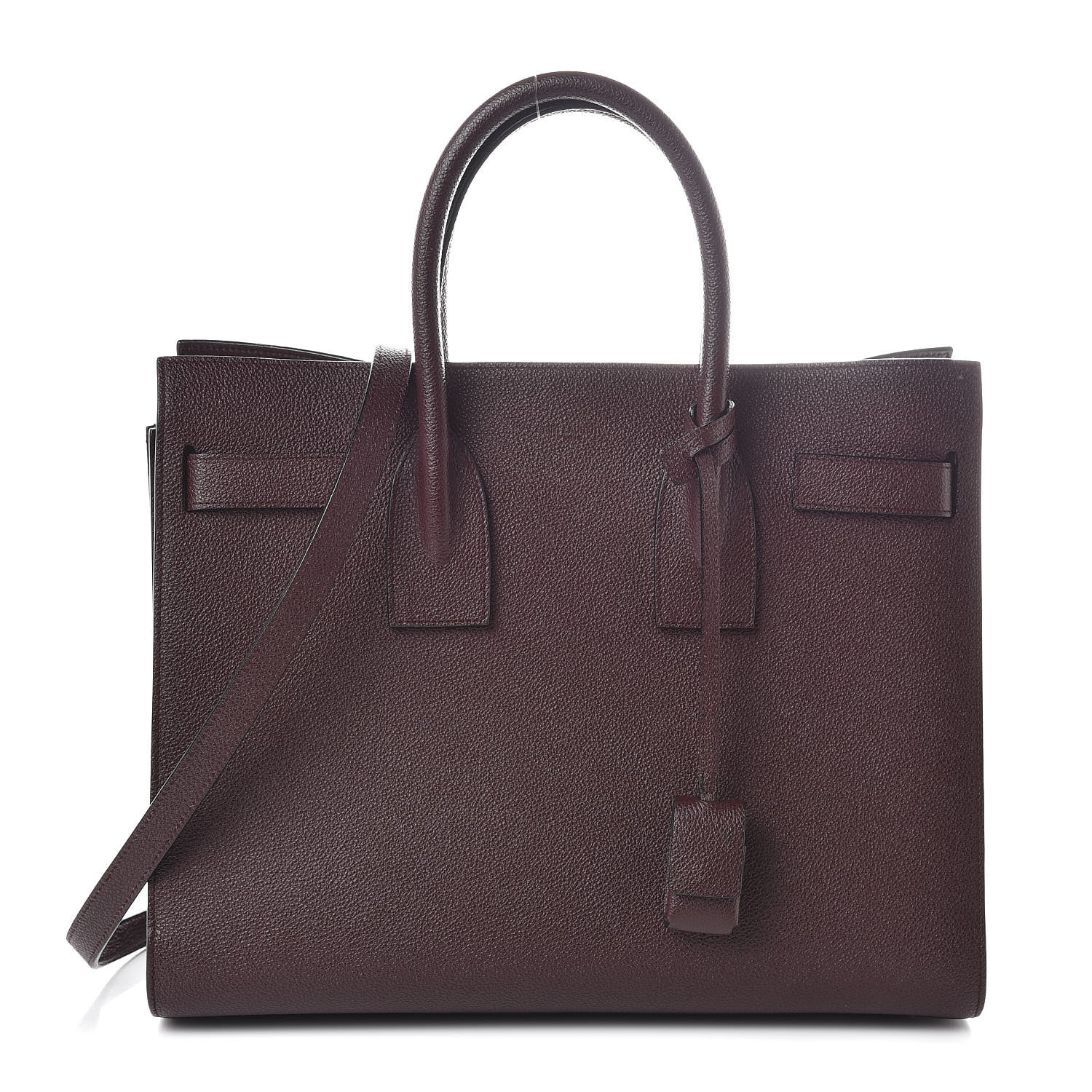 Saint Laurent Grained Calfskin Small Classic Sac De Jour Amaranto 1 of 9