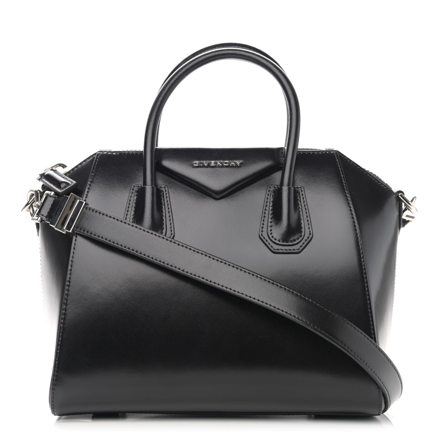 Givenchy Shiny Lord Calfskin Small Antigona Black 1 of 10