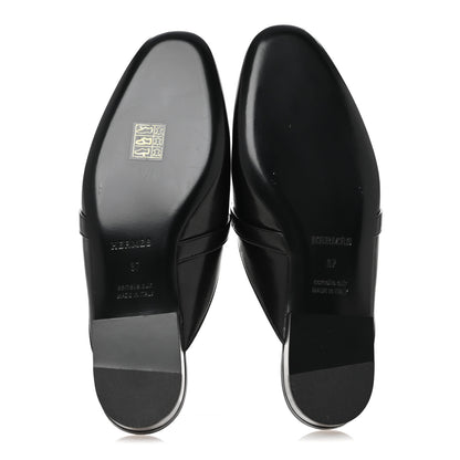 Hermes Goatskin Oz Mules 37 Black 6 of 10