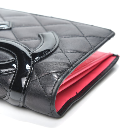 Chanel Calfskin Quilted Cambon Yen Wallet Black 5 of 15