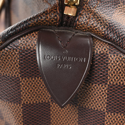Louis Vuitton Damier Ebene Speedy 30 6 of 9