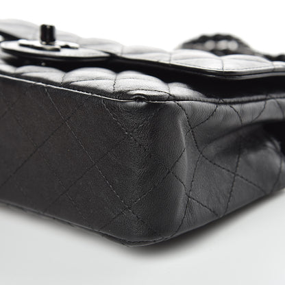 Chanel Crumpled Calfskin Quilted Mini Rectangular Flap So Black 9 of 9