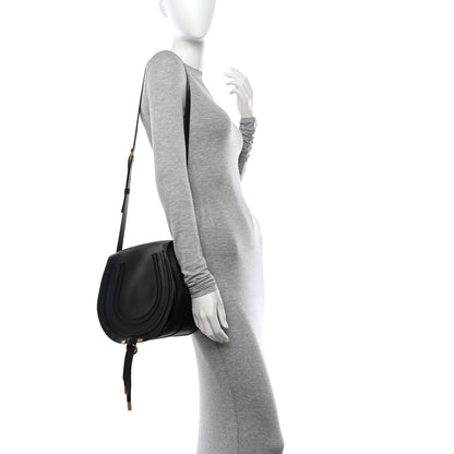 Chloe Calfskin Medium Marcie Round Crossbody Bag Black 2 of 10