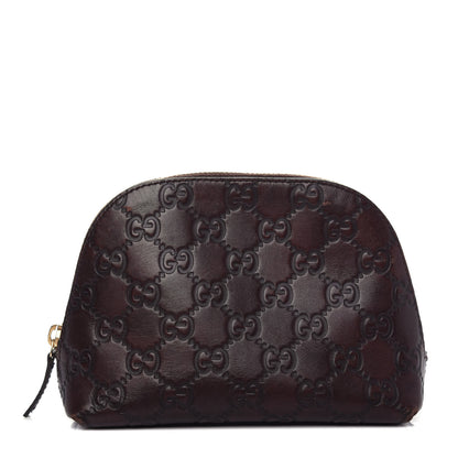 Gucci Guccissima Cosmetic Case Dark Brown 1 of 8