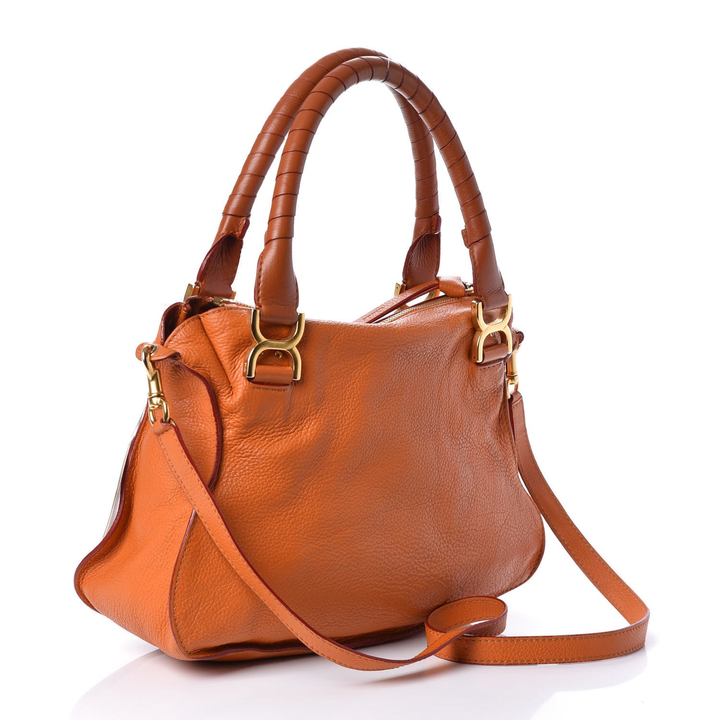 Calfskin Medium Marcie Satchel Indian Summer
