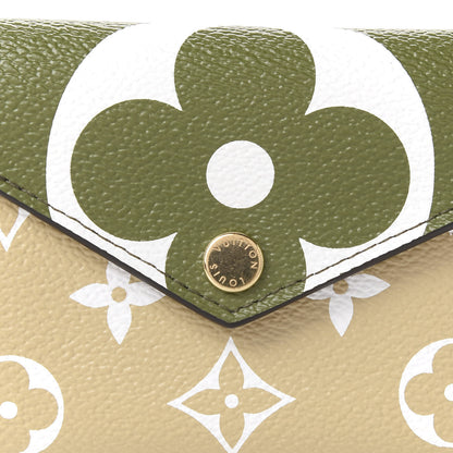 Louis Vuitton Monogram Giant Zoe Wallet Kaki 9 of 10