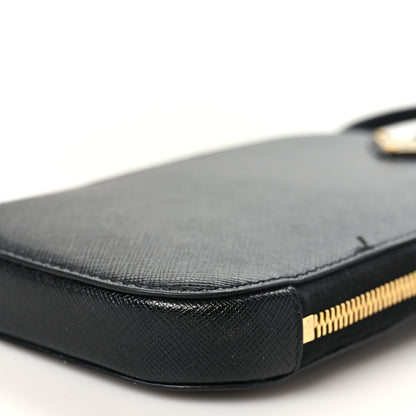 Prada Saffiano Mini Crossbody Bag Black 9 of 11
