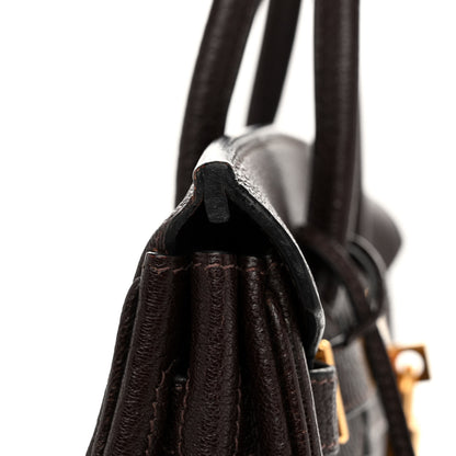 Hermes Chevre De Coromandel HAC Birkin 28 Chocolate 12 of 13