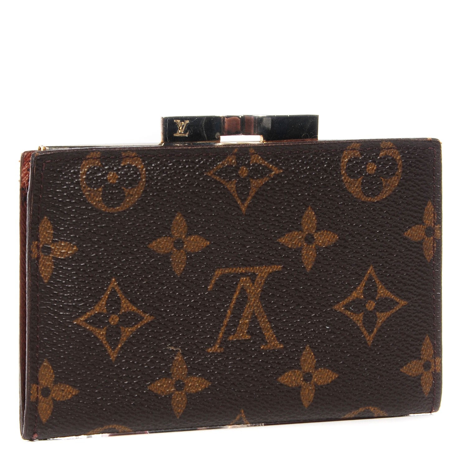 Louis Vuitton Monogram French Kiss Lock Coin Purse 3 of 7