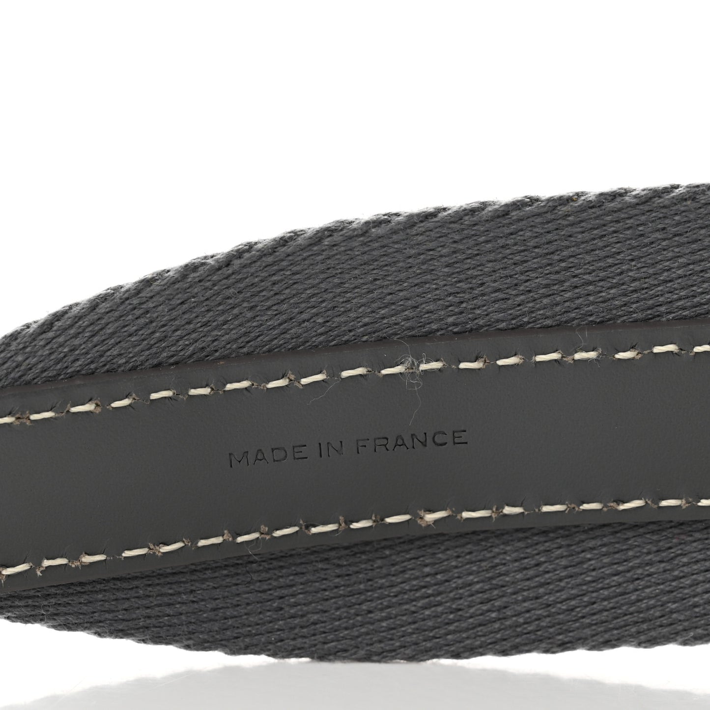 Canvas Calfskin Adjustable Shoulder Strap Grey