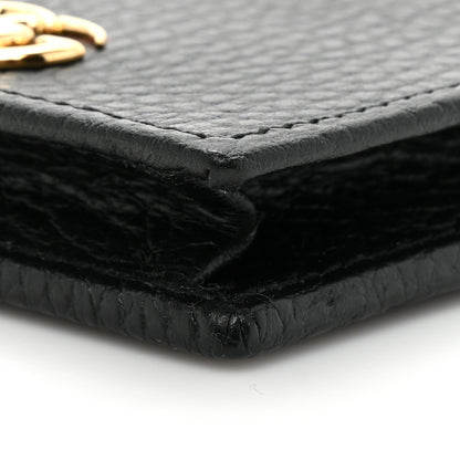 Gucci Dollar Calfskin GG Marmont Coin Case Card Holder Black 9 of 11