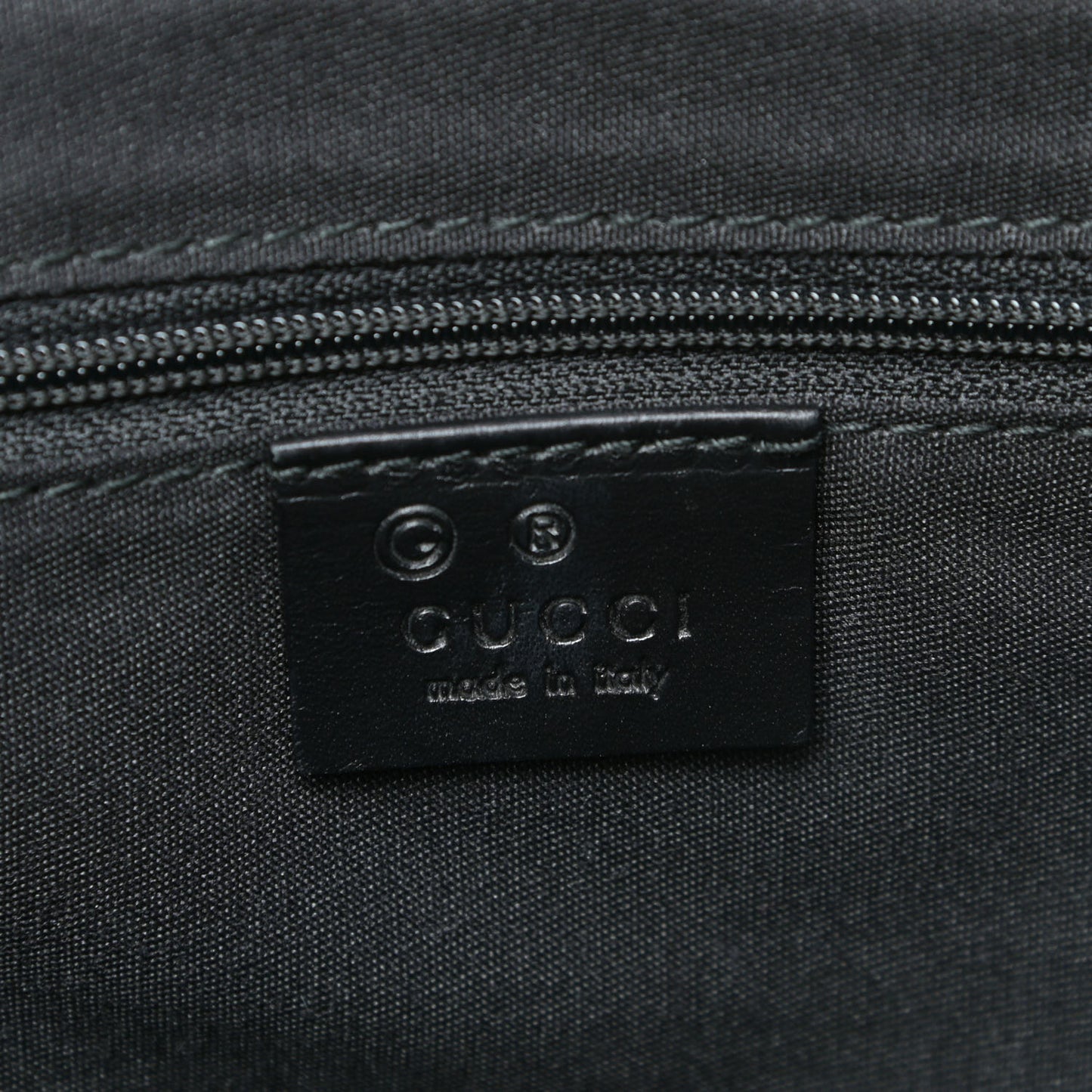 Monogram Crest Tote Green Black