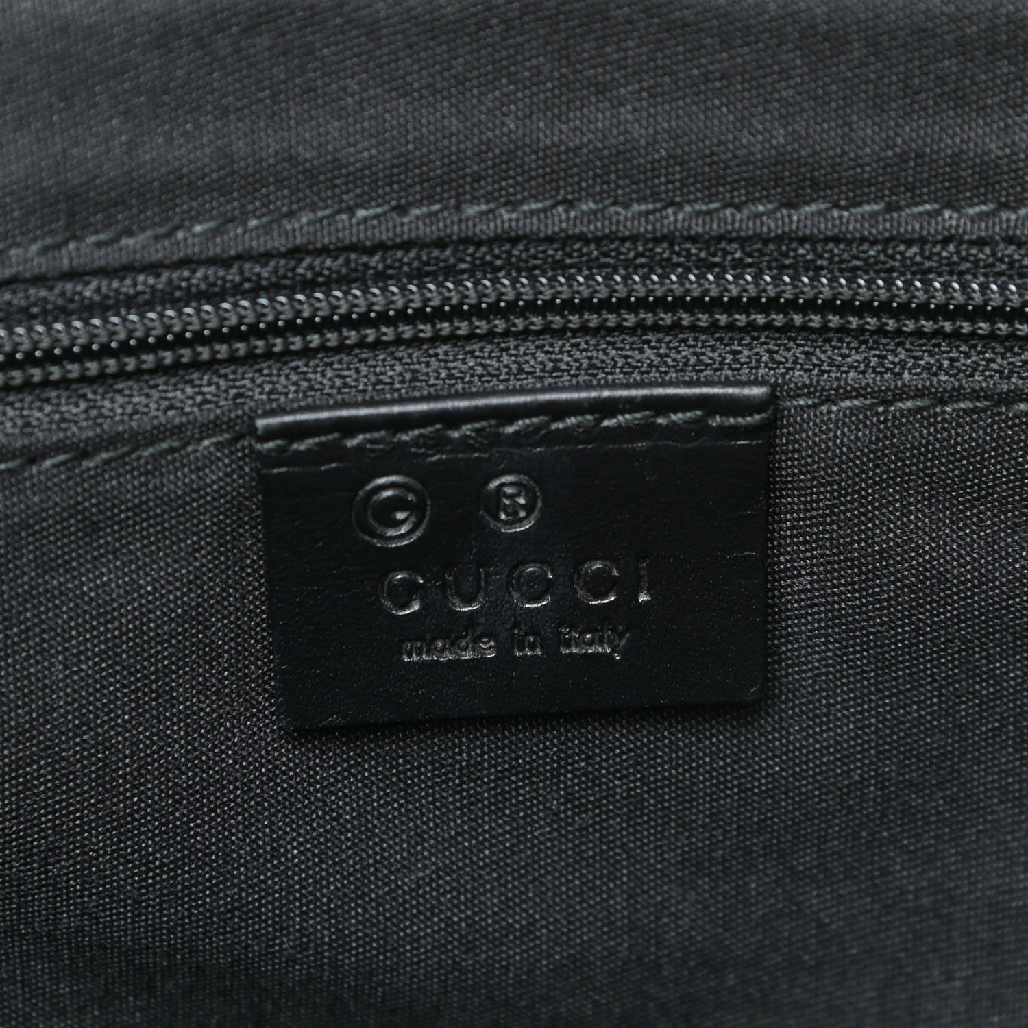 Gucci Monogram Crest Tote Green Black 6 of 18