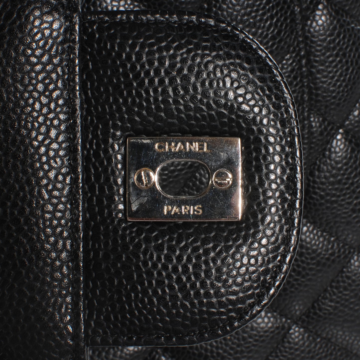 Caviar Jumbo Single Flap Black
