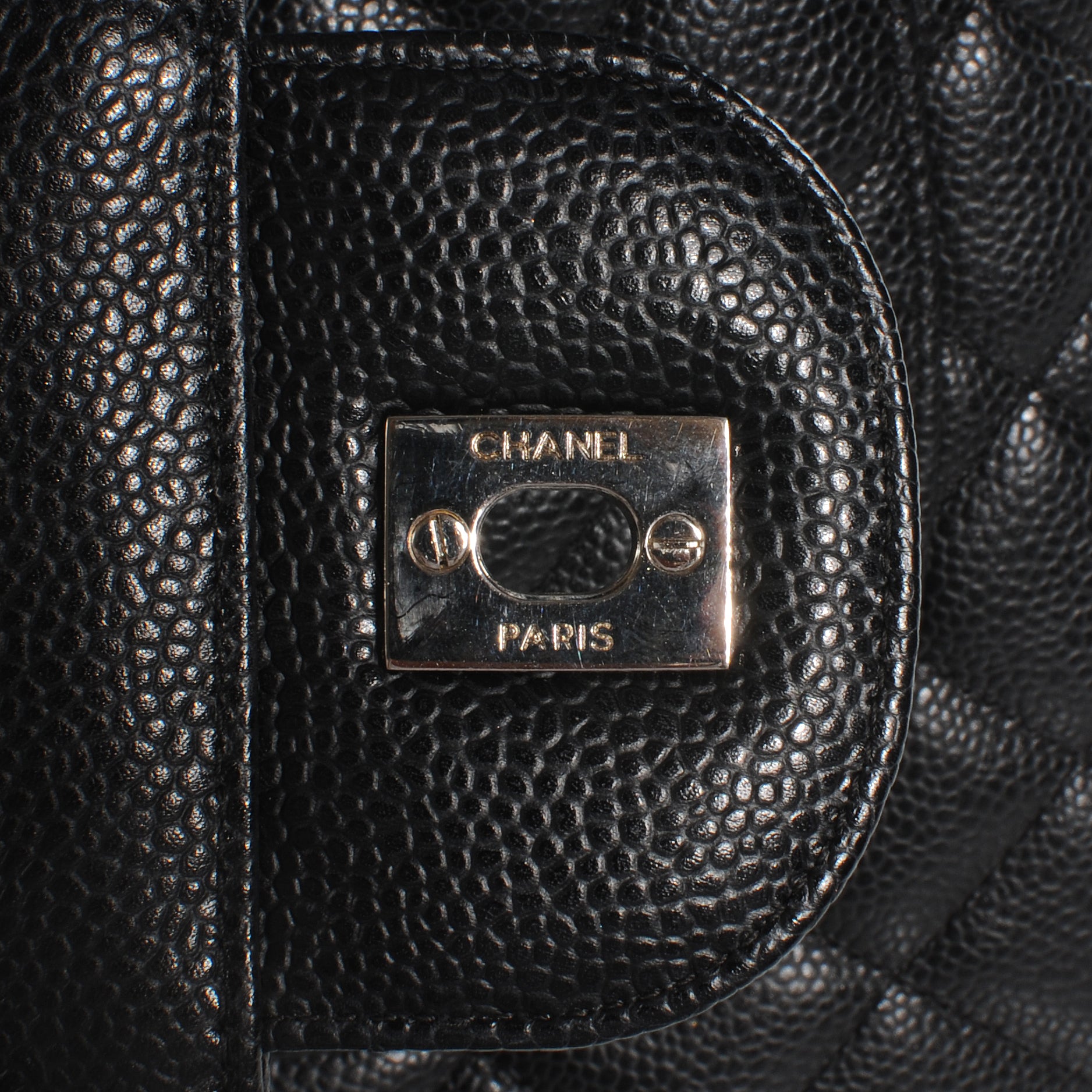 Chanel Caviar Jumbo Single Flap Black 6 of 9