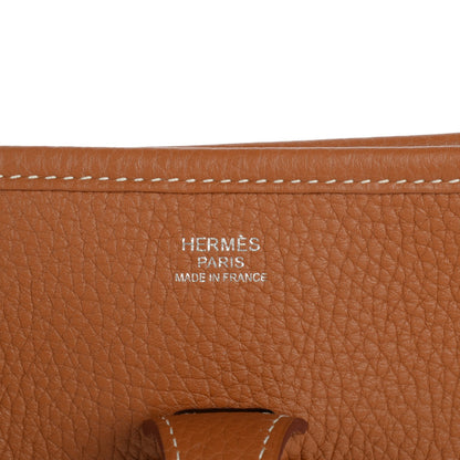 Hermes Taurillon Clemence Evelyne III PM Gold 7 of 10