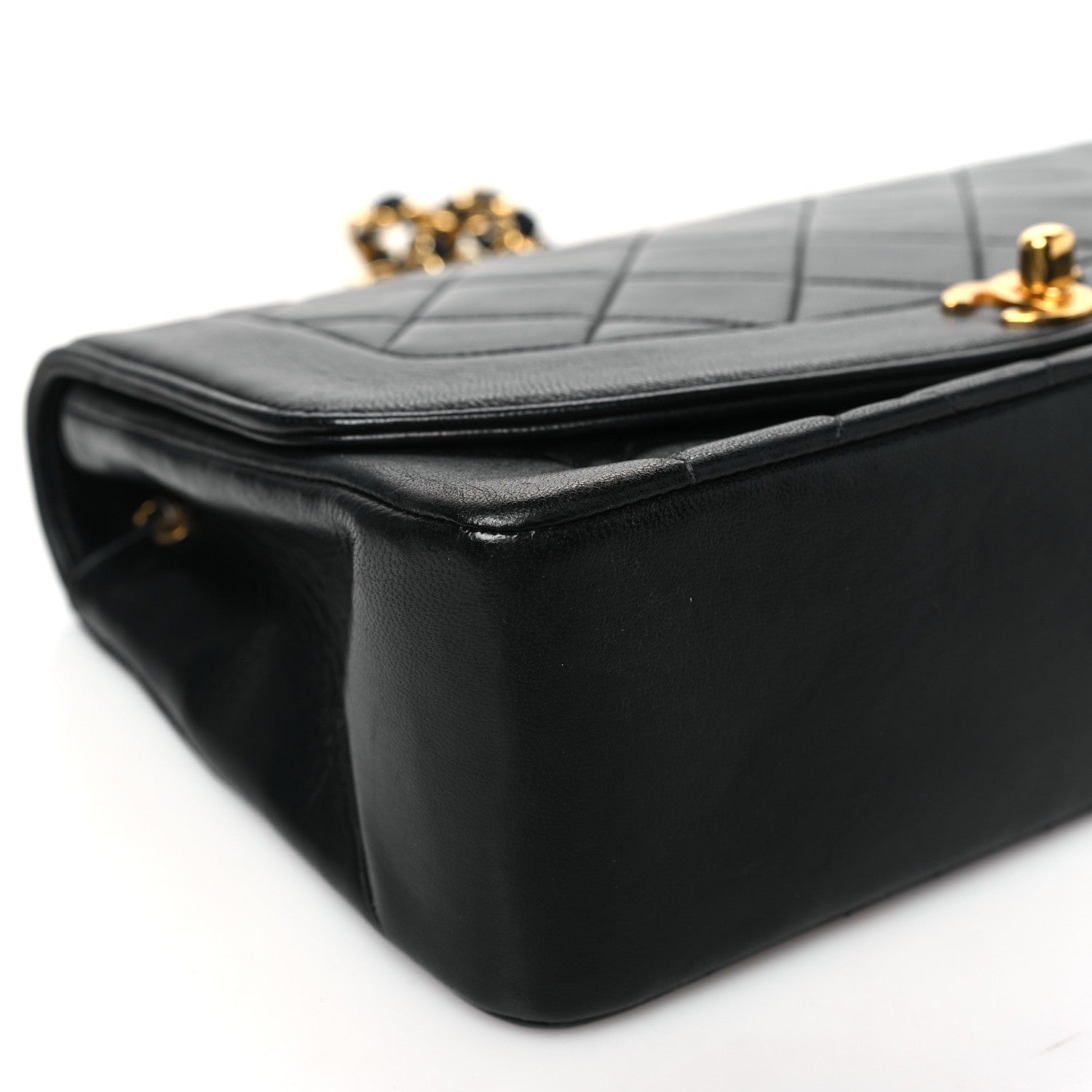 Chanel Lambskin Quilted Medium Single Flap Black 9 of 10