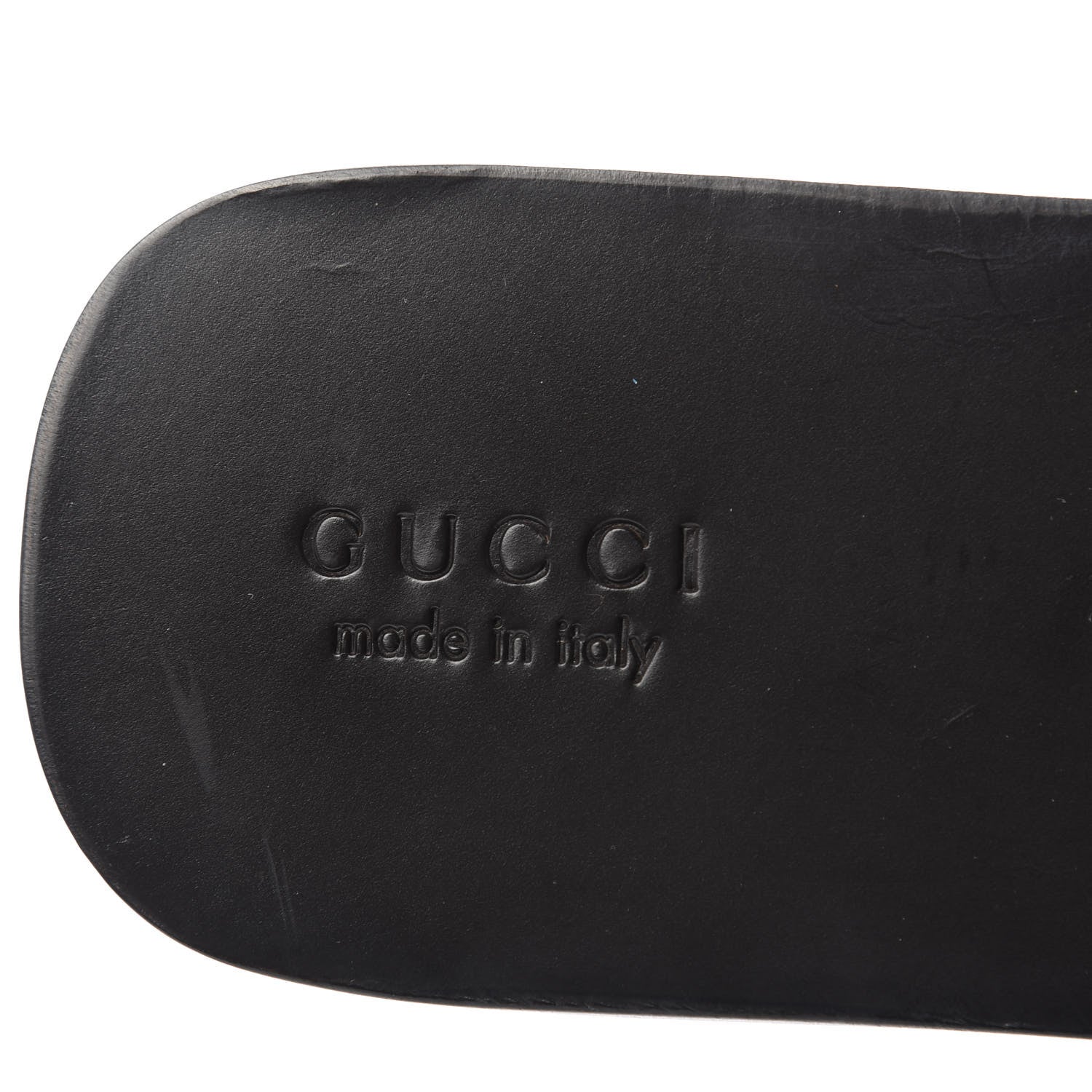 Gucci Calfskin Web Mens Slide Sandals 11 Dark Chocolate 7 of 9