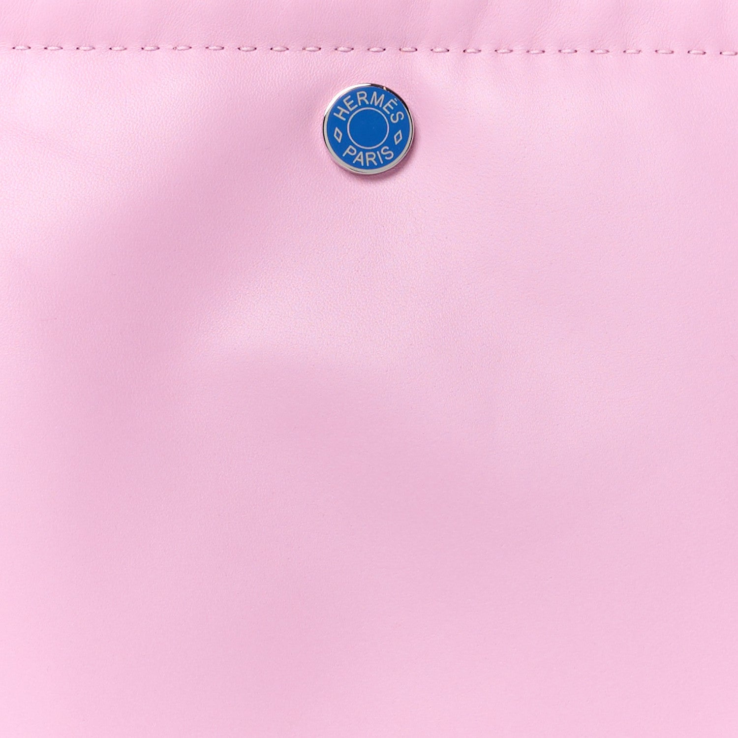 Hermes Milo Lambskin Swift Pilo Pouch Mauve Sylvestre Orange Poppy Bleu De France 8 of 10