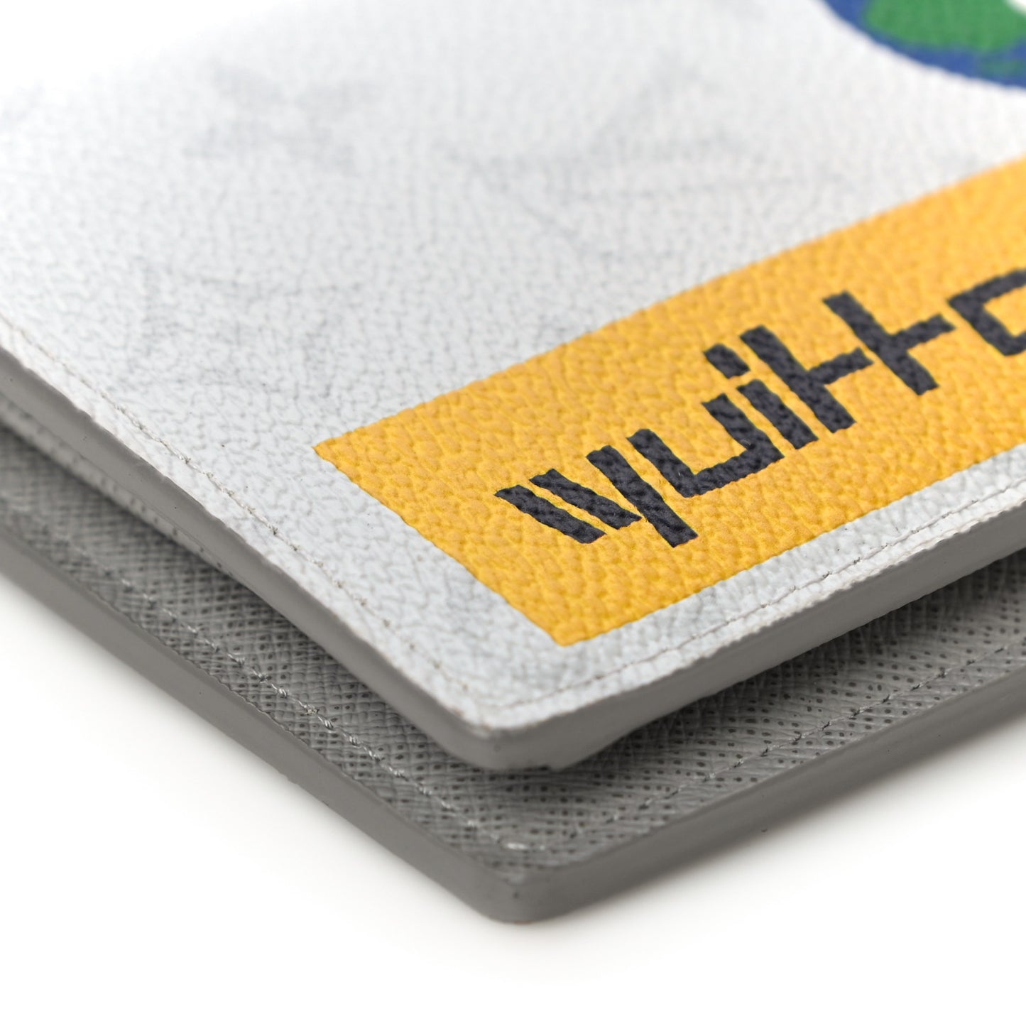 Monogram Stickers Brazza Wallet White