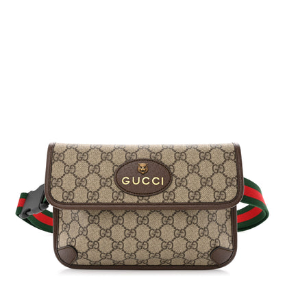 Gucci GG Supreme Monogram Neo Vintage Web Belt Bag Brown 1 of 10