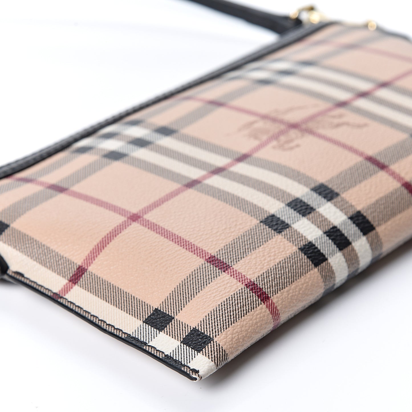Haymarket Check Small Peyton Crossbody Clutch Bag Black