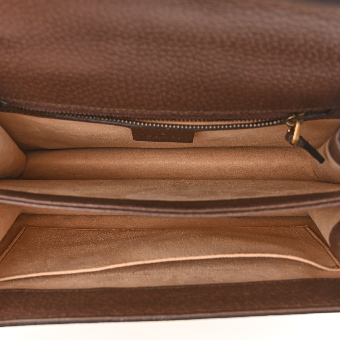 GG Supreme Monogram Textured Dollar Calfskin Web Small Ophidia Padlock Top Handle Bag Beige Ebony New Acero
