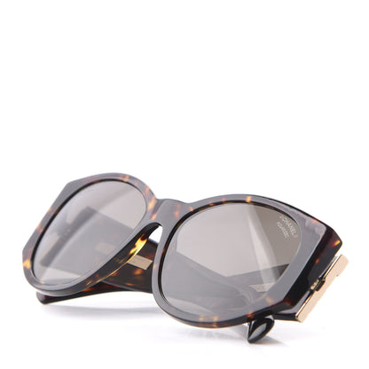 Chanel Acetate Polarized Oval Sunglasses 5411 Brown 9 of 10