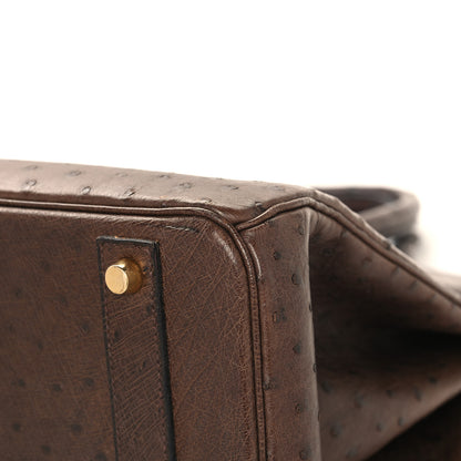 Hermes Ostrich Birkin 40 Noisette 11 of 14