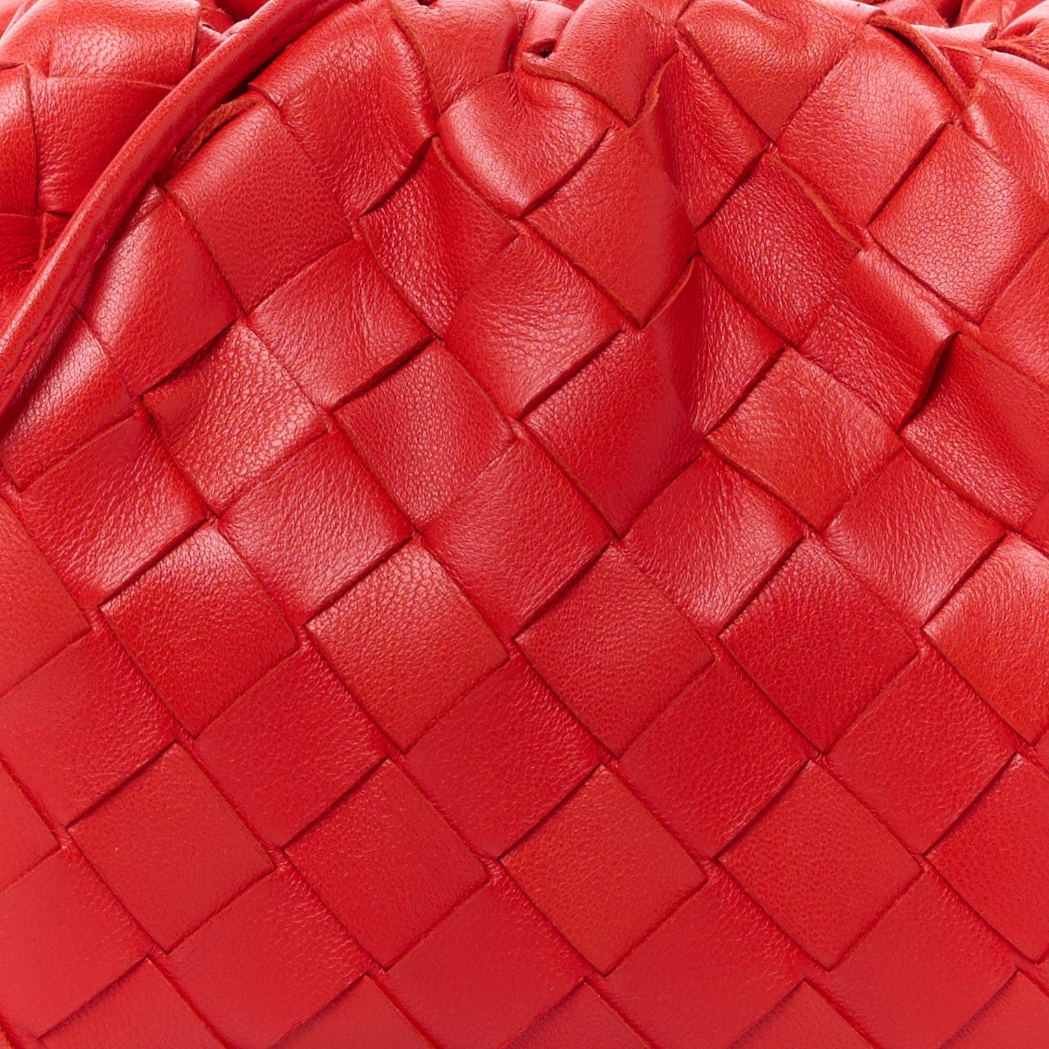 Bottega Veneta Nappa Intrecciato The Mini Pouch Bright Red 9 of 12