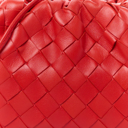 Bottega Veneta Nappa Intrecciato The Mini Pouch Bright Red 9 of 12